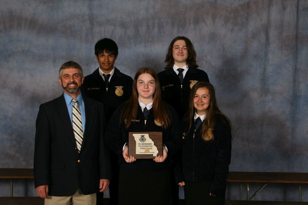 ​Milan FFA Knowledge Team Places Third in State Competition​