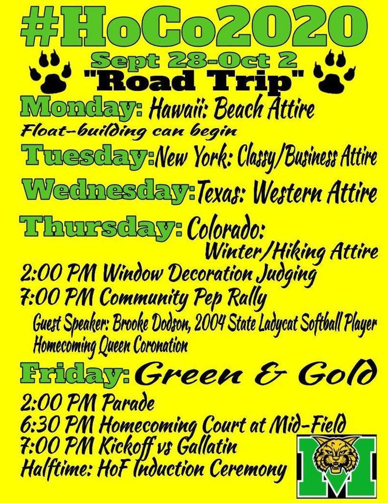 Homecoming 2020 Information