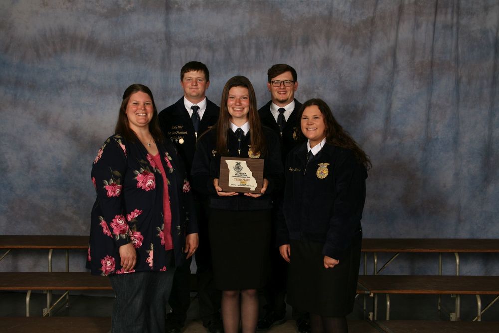 ​Milan FFA Livestock Evaluation Team Places Third in State Competition