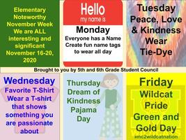 Noteworthy November Dress Up Days